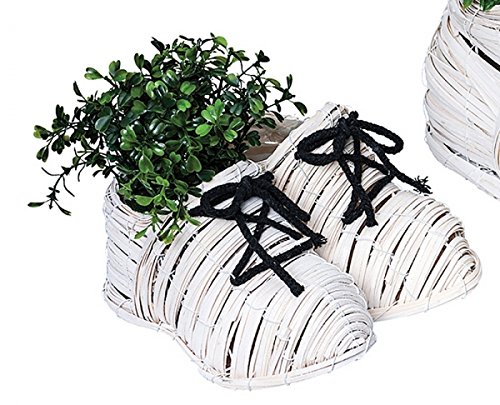 Preisvergleich Produktbild SCHUHPAAR WEISS RATTAN 27317-15