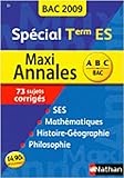 Image de MAXI ANNALES TERM ES 2009