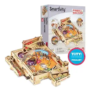 Smartivity Pinball Machine STEM DIY Fun Toy, Educational & Construction based Activity Game Kit for Kids 8 to 14, Best Gift for Boys & Girls, Learn Science Engineering Project, Made in India, By IIT Delhi Alumni