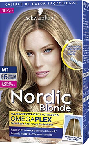 Nordic Blonde - Tono M1 Mechas Radiantes Permanentes - 1 unidad - Schwarzkopf