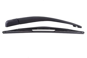 KEENSO Juego de Limpiaparabrisas de Parabrisas Trasero, Brazo Limpiaparabrisas y Cuchilla de Limpiaparabrisas de Ventana Trasera de Coche de Plástico