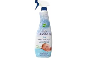 Persavon - Bébé Spray Détachant Avant Lavage, Parfum Délicat, Hypoallergénique, Peaux Sensibles, Sans Colorant - 500 ml