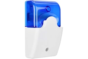 HOPCD Siren Sound Flash Light, 12V Wired Indoor Audible and Aisual Siren Sound Alarm for Home Security Alarm System, Wired Strobe Siren Light