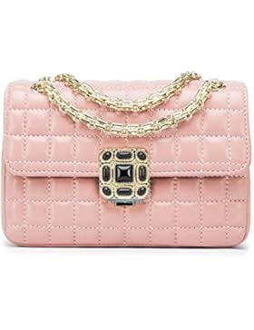 Damen Tasche quadratische Klemme Schulter Messenger Kit Genetten Damen Leder Tasche 3 Farben für Ihre Wahl