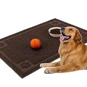 URDOGSL Pet Feeding Mat for Dogs and Cats, Flexible Dog Dish Mats for Food and Water, Waterproof and Slip Resistant Dog Food Mat to Prevent Food and Water Bowls Messes on Floor, Easy to Clean(24