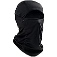 Caiuse Balaclava for Men & Women – Dust & UV Protection, Black Full Face Mask for Bikers, Cycling and Outdoor Activities, Balaclava Riding Accessory, Winter Full Face Helmet Mask Black (1 Pack)