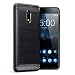 Produktbild Nokia 6 Hülle, Terrapin TPU Schutzhülle Tasche Case Cover für Nokia 6 Cover Karbonfaser & Ausgebürstet Dessin - Schwarz