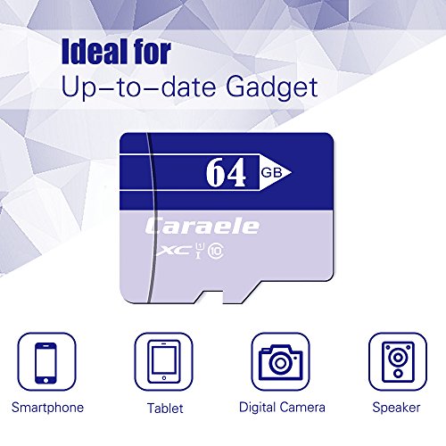Caraele Memory Card Up to 80 MB/s Class 10 for Smartphone Tablet BY