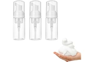 ZEYIYER Schaumspender 3 Stück schaumseifenspender 30 ml Schaum Pumpe Flasche, Nachfüllbarer Tragbare Spenderflasche Schaum Seifenspender Schaumspender Seife for Hand Soap, Lash Cleanser