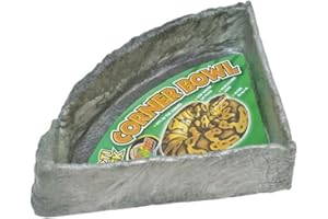 Zoo Med KB-50 Repti Rock Corner Bowl, XL,Black