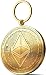 Produktbild Physische Ethereum Medaille als Schlüsselanhänger mit Echt-Gold überzogen. Wahres Sammlerstück mit Schlüsselring. EIN Muss für jeden Ethereum-Fan + GRATIS E-Book gegen Cyber-Attacken