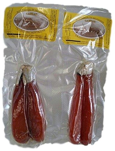 Bottarga di muggine lavorata a Cabras - Oristano METODO ARTIGIANALE 200 GRAMMI - dai 2 ai 3 pezzi sottovuoto.