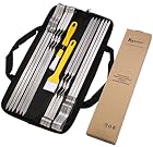 Romanticist Flache Metall Grill Spieße – 42 cm Edelstahl Grillen BBQ Stick Spieße mit Basting Pastry Pinsel – Bild 1