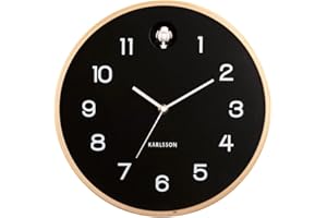 Karlsson Natural Cuckoo Wall Clock - BLACK (KA5886BK)