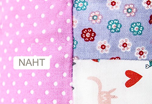 La Petite Unique | 35 x 25 cm Kinder-Kopfkissen | kindgerecht gestaltetes Kinderkissen | 100% schadstofffreies Kuschel-Kissen | waschbares Babykissen | vollständig Ökotex zertifiziert | Einhorn Rosa - 6