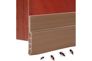 JGR SELECT Burlete Puerta Entrada - Tira autoadhesiva - 100 x 5CM - Tira de Sellado Contra Corrientes de Aire, Frío, Luz, Insectos, Ruido (Marrón)