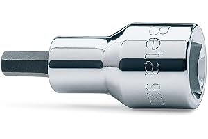 Beta 920PE 10 - Chiavi a bussola maschio esagonale con attacco quadro femmina 1/2" cromate - inserti bruniti