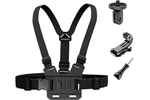 YEHOLDING Chest Strap Mount Compatible with Insta 360 X5 X4 X3 X2 X, Adjustable action camera accessories Kit Compatible with Insta360 ACE Pro 2 ACE Pro ACE ONE RS R GO 2 3