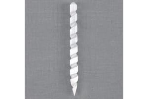 SOMETHING DIFFERENT Round Point Selenite Spiral Wand (12/24)