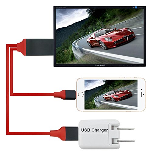 Iphone HDMI Fernsehkabel, Plug-and-Play, Blitz iphone zum HDMI HDTV-Anzeigenadapterkabel für iphone7 / 6 / Plus / 5S Handy (keine app, keine Einstellung mehr) - 7