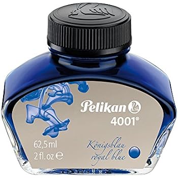 Pelikan Tinte 4001 Königsblau – 1000 Ml Nachfüllflasche, Lösch- & Auswaschbar, Für Füller & Kolbenfüller