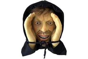 BBABBT Scary Peeper, Halloween Window Decoration Hanging Prank Face Cover, Peeping Lenticular-Eyed Clown Scary Prop for House Party Scares