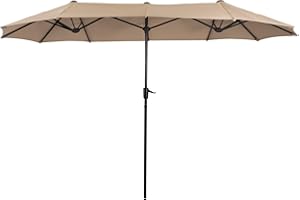 PHIVILLA Garden Parasol Umbrella 380×200 cm