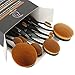 Oval Make Up Brushes , Start Makers 10 Piece Oval Brush Set with Beauty Blender - Soft Synthetic Makeup Brushes Kit, Perfect for Powder Cream Foundation Mineral