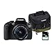 Produktbild Canon EOS 750d – Digitalkamera mit 16 GB SD-Karte, Tasche Canon 100EG, EF-S 18 – 55 mm IS STM, Schwarz
