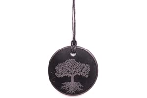 ATLANTE Colgante Shungit Arbol🌳 de la Vida.Piedra Sanadora - Protección contra radiaciónes electromagnética.