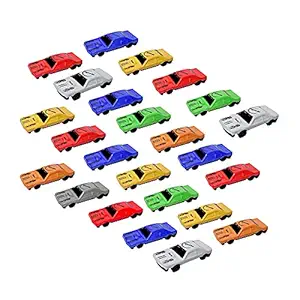 LEYSIN 24 Pcs Unbreakable Die Cast Car Toys Mini Car Vehicles for Kids Pocket Size Cars for Children Return Gifting Purpose Pack of 1