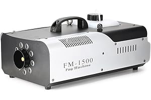 AOAPUMM 1500W Nebelmaschine mit drahtloser Fernbedienung Kleine Nebelmaschine 9 * 3W 3in1 RGB LED für DJ Disco Party, Hochzeit, Halloween, Weihnachten