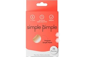 Simple Pimple - Parches para granos, Pimple Patches con ácido salicílico, aceite de árbol de té, para acné, parches granos, tratamiento para granos y espinillas, skincare. (36, Original)