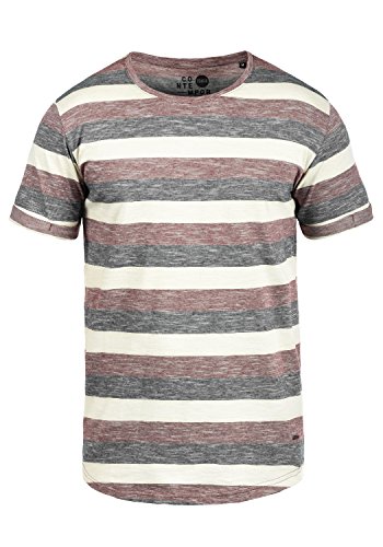 !Solid Thicco Herren T-Shirt Kurzarm Shirt Streifenshirt mit Streifen und Rundhalsausschnitt 100% Baumwolle, Größe:3XL, Farbe:Wine Red (0985) !Solid Thicco Herren T-Shirt Kurzarm Shirt Streifenshirt mit Streifen und Rundhalsausschnitt 100% Baumwolle, Größe:3XL, Farbe:Wine Red (0985)