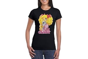 UZ Design T Shirt Candy Candy Donna Bambino Maglietta Cartoni Animati Anni 80