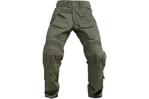 SINAIRSOFT G3 Tactical Pants with Knee Pads,Men's Airsoft Paintball Hunting Outdoor Pants,Combat Army BDU Trousers