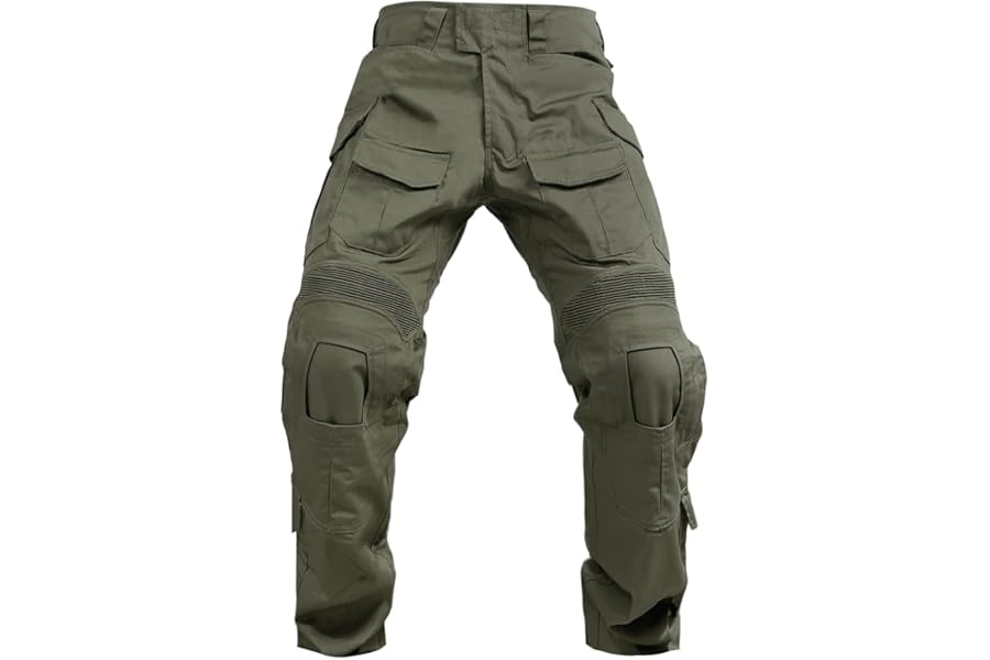 SINAIRSOFT G3 Tactical Pants with Knee Pads,Men's Airsoft Paintball Hunting Outdoor Pants,Combat Army BDU Trousers