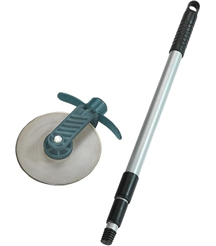 YEELOR Wiel roterende snijder, handmatige graskantenschaar met sterke 3 secties roestvrijstalen handvat met kussengrip, 158,3 inch lengte