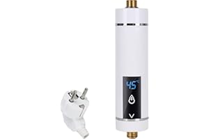 Btstil Mini Durchlauferhitzer Elektronischer Durchlauferhitzer, Mini Instant Warmwasserbereiter 3,5kW Durchlauferhitzer Dusche für Badezimmer Küche