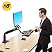 Produktbild NB North Bayou FC35 22"-35" Höhenverstellbarer Schreibtisch Monitorhalterung mit Integrierter Gasfeder Sit-Stand Workstation Sitz-Steh-Schreibtisch Stehtisch Schreibtisch(Schwarz)