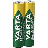 Varta Ready2Use Rechargeable Battery, Pre-Charged AAA Micro Ni-Mh Battery, Pack of 2, 800 mAh, Rechargeable without Memory Ef