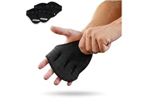Gorletic Träningsbälten Grip Pads Pack 2 Komplett Set - Halkfritt grepp för Cross Training, Calisthenics och Gym - Anti-callu