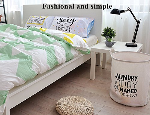 CAM2 faltbar englischen Buchstaben Leinen Wäschekorb Stoff Haushalt Organizer Korb 65 x 50 x 50 cm Today - 2