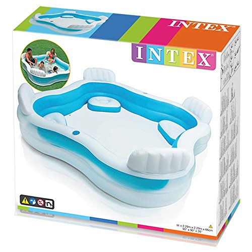 Intex Kinderpool Swim-Center Family Lounge Pool, Mehrfarbig, 229 x 229 x 66 cm - 4