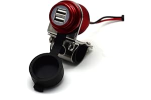 CLIFF TOP Cliff-Top® Aluminio 4.6 amperios de corriente USB Cargador universal - Kit de fuente de alimentación USB para GPS, navegación por satélite, y Smartphone, etc. (marrón)