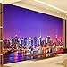 Produktbild Yologg Benutzerdefinierte Schöne 3D Stereo Seaside City Nacht Landschaft Foto Tapete Restaurant Cafe Schlafzimmer Mode Interior Decor 3D Wandbild-250X175Cm