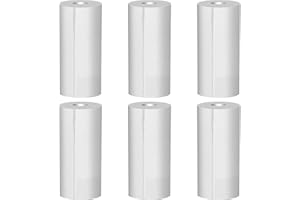 ‎REAQUE REAQUE 6 Rollen Thermopapier für Sofortbildkamera Kinder - Druckpapier für Bondrucker, Thermodrucker, Taschendrucker, Fotodrucker - 57 x 30 mm, 3,5 m lang pro Rolle