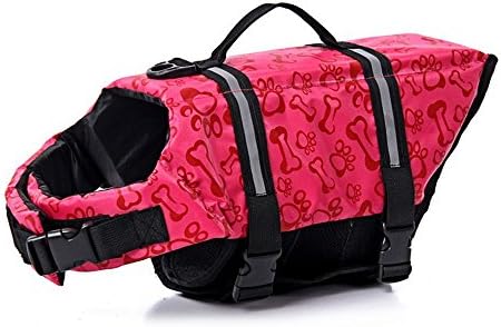 Eastlion Dog Clothes Outdoor Summer Dog Swimming Lifejacket Pink XS