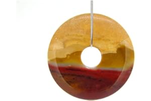 Mineral Import - Colgante Donut Grande de Jaspe Mokaita - 3450VC