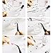 50 Sheet Nail Stickers Decals, Vanyda 3D Water Transfers Nail Art Designs Feather Flowers Butterfly Lips Mix Patterns